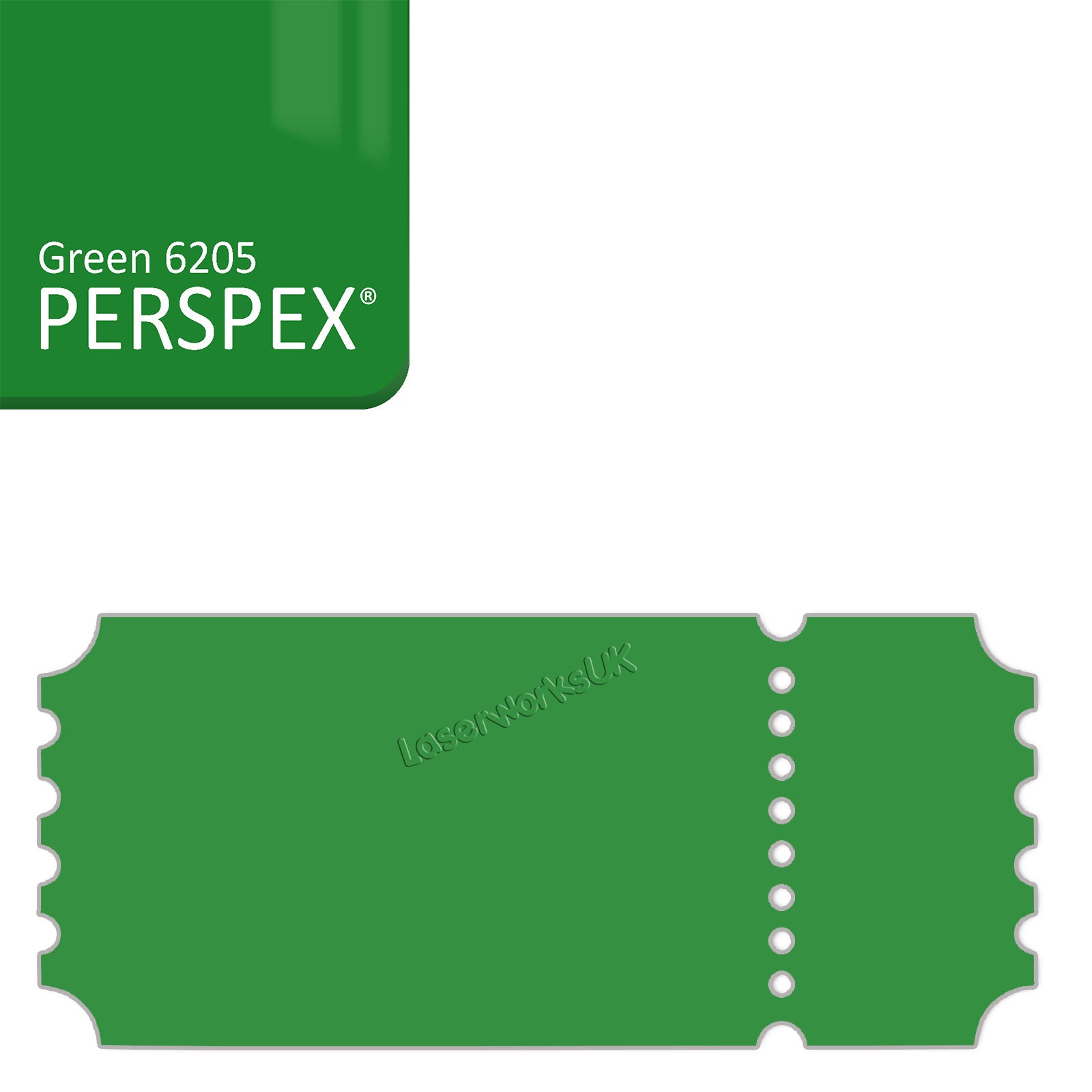 Acrylic Vintage Ticket Blanks - Laserworksuk