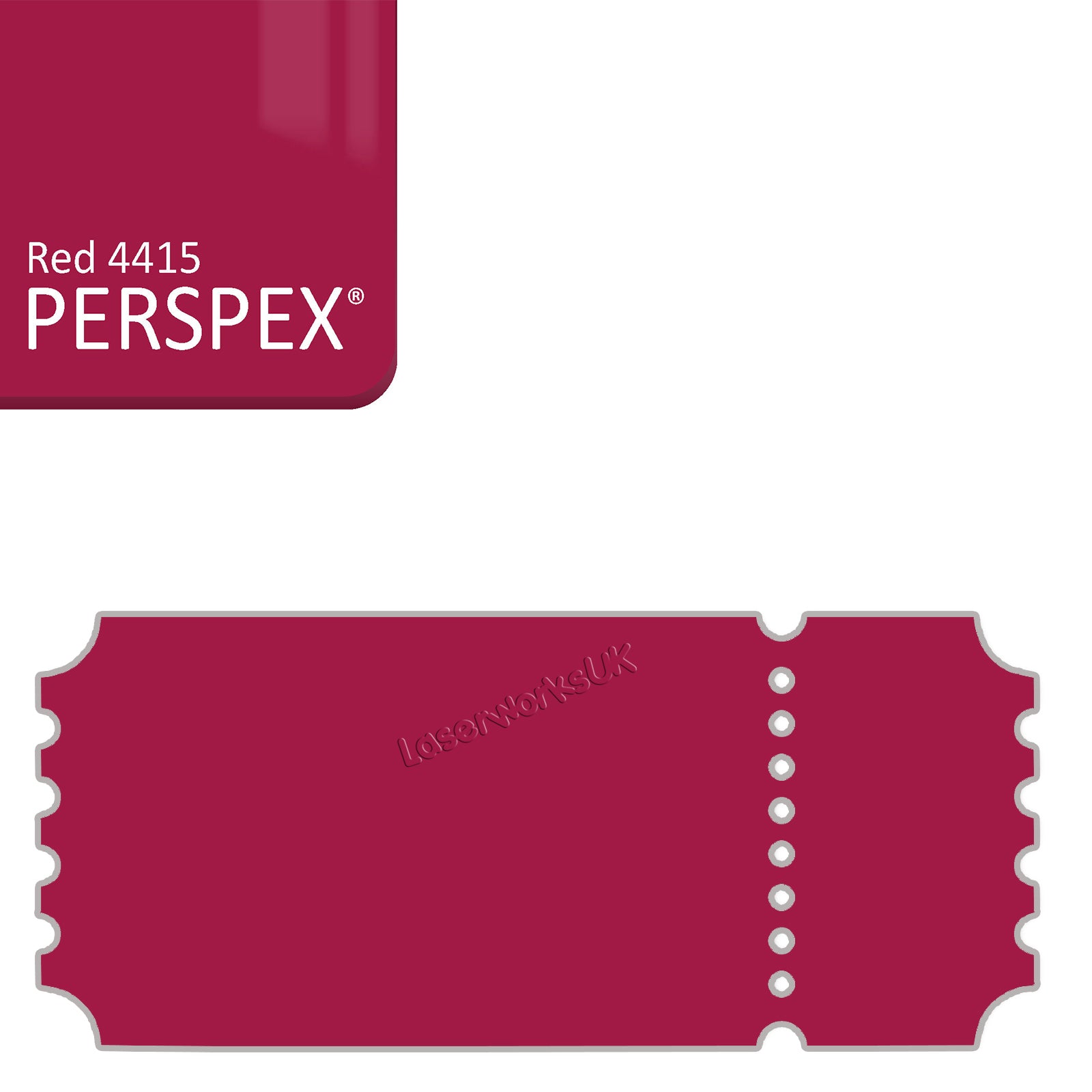 Acrylic Vintage Ticket Blanks - Laserworksuk