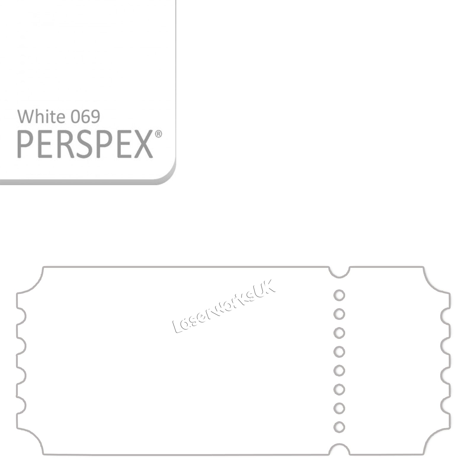 Acrylic Vintage Ticket Blanks - Laserworksuk