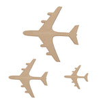 Wooden Aeroplane - Jet Blank Craft Shapes - LaserworksUK