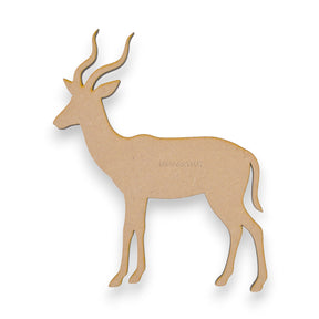 Wooden Antelope - MDF Gazelle Craft Shapes - LaserworksUK