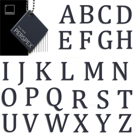 Acrylic 3cm High Letters & Numbers - 40 Colours - Multi Buy Discounts - Laserworksuk