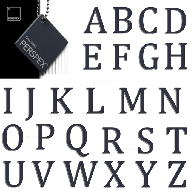 Acrylic 7.5cm High Letters & Numbers - 40+ Colours - Multi Buy Discounts - Laserworksuk