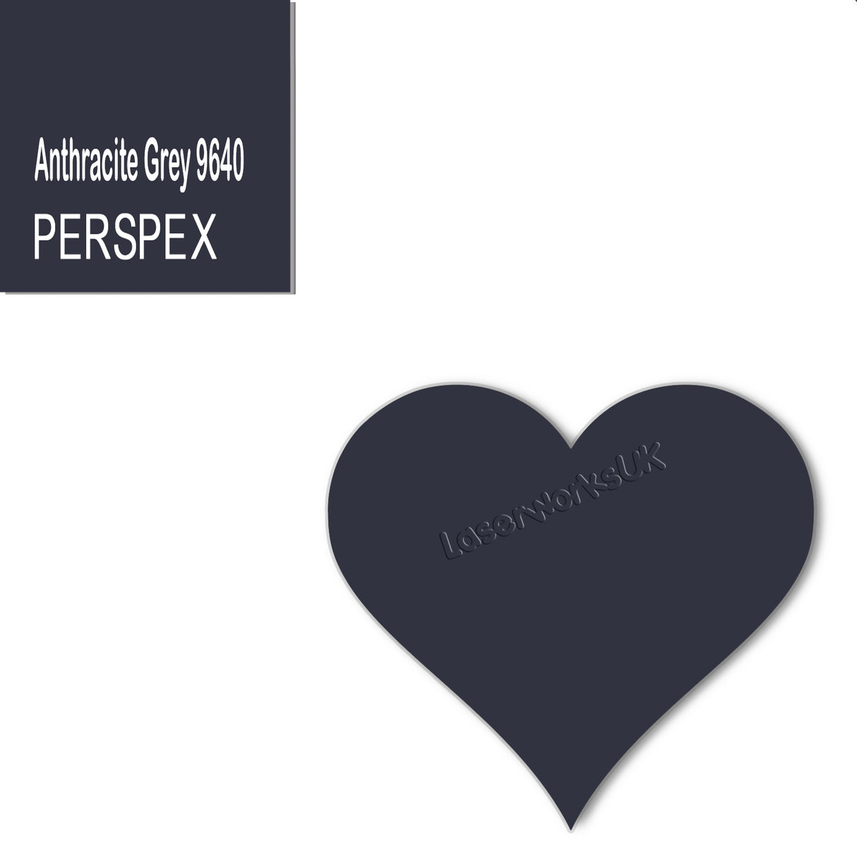Acrylic Heart Blanks (8cm Pack of 7) - Laserworksuk
