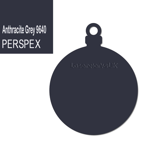 Acrylic Christmas Bauble Blanks (8cm Pack of 6) - Laserworksuk