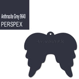 Acrylic Christmas Angel Wings Blanks (10cm Pack of 5) - Laserworksuk