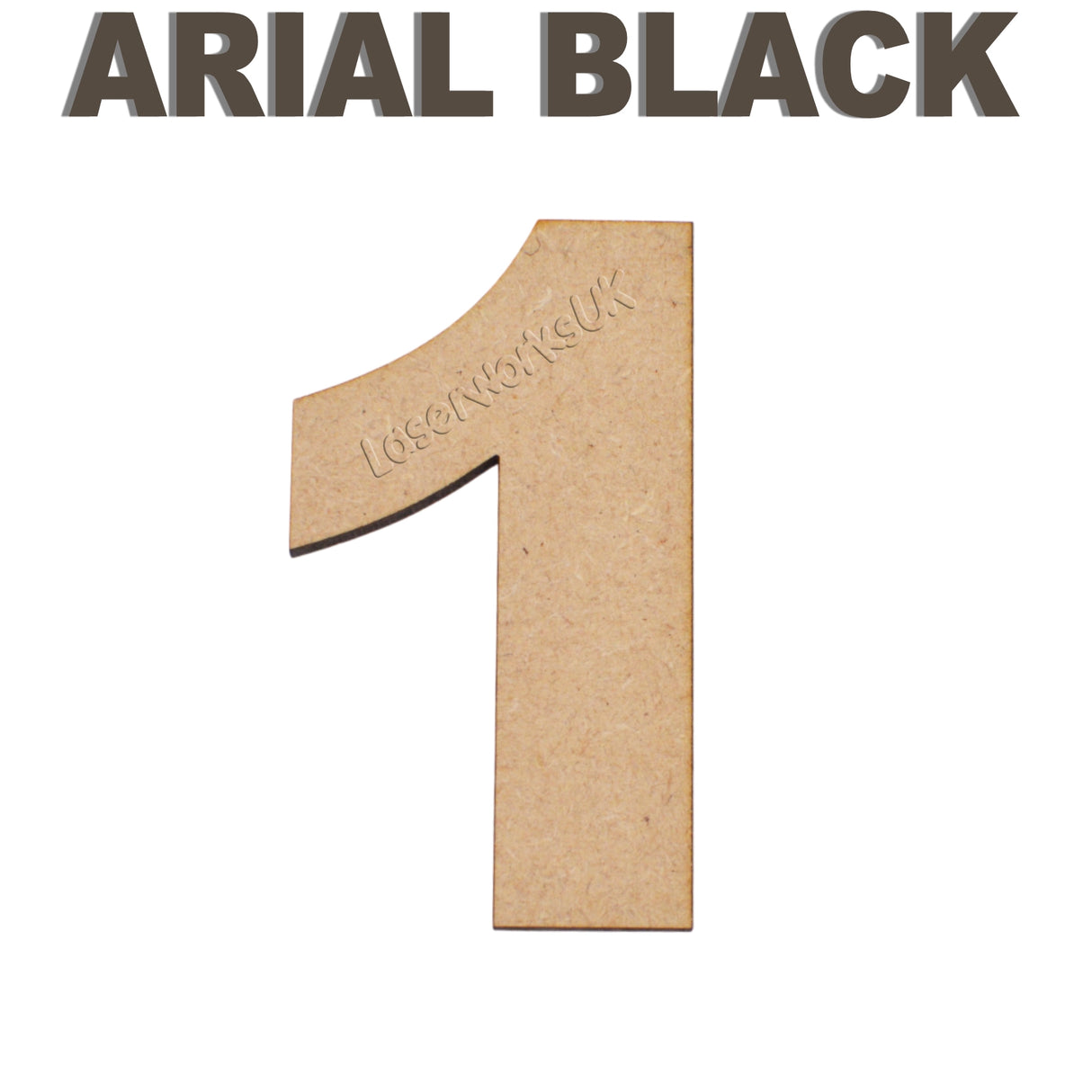 Large Bold Letters & Numbers - Arial Black Font