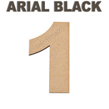 Large Bold Letters & Numbers - Arial Black Font