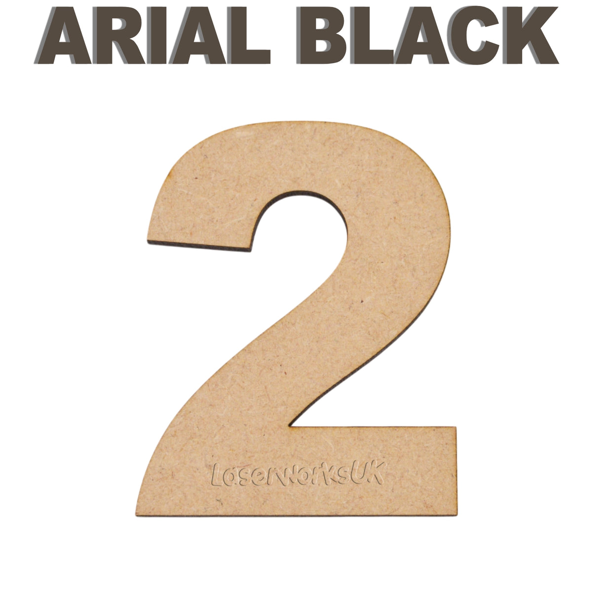 Large Bold Letters & Numbers - Arial Black Font