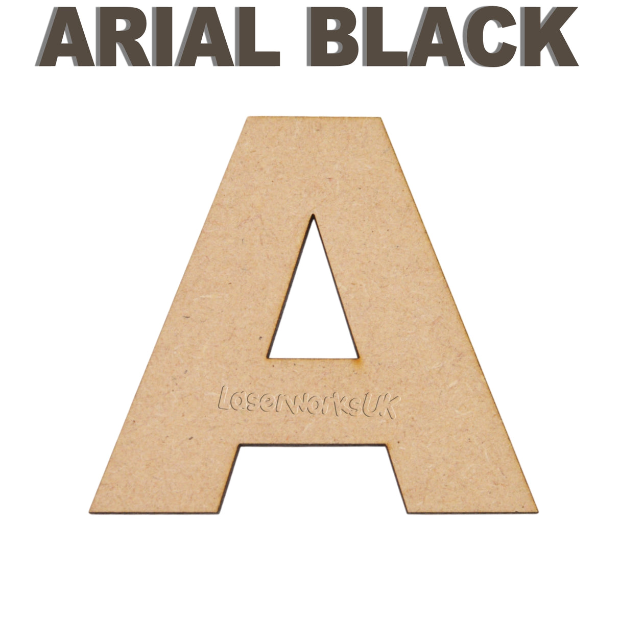 Large Bold Letters & Numbers - Arial Black Font
