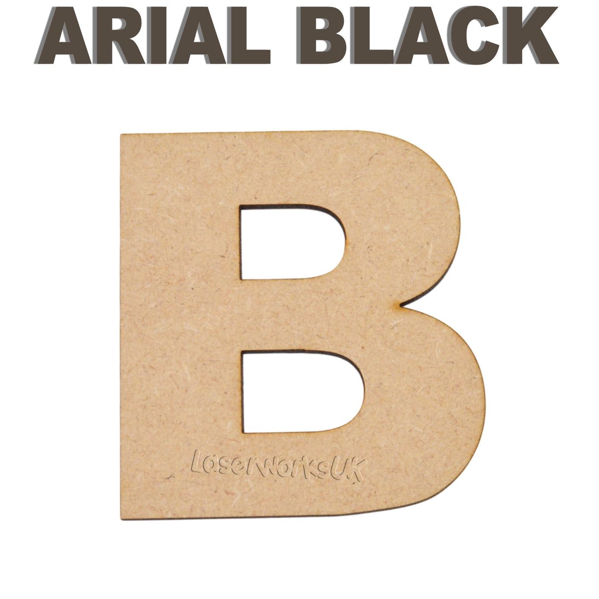 Large Bold Letters & Numbers - Arial Black Font