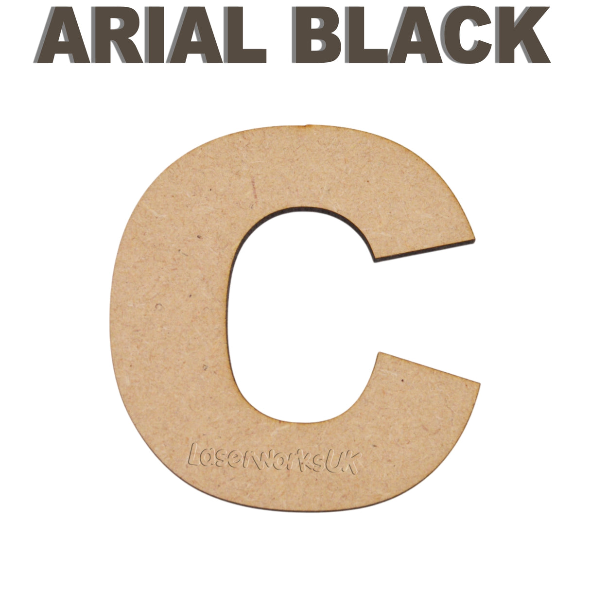 Large Bold Letters & Numbers - Arial Black Font