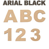 Large Bold Letters & Numbers - Arial Black Font