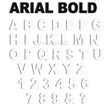 Ariel Bold 10cm Acrylic Letters & Numbers - 40 Different Colours - Laserworksuk