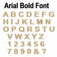 Arial Bold Alphabet Letter & Number 2cm - 40cm - LaserworksUK