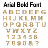 Arial Bold Alphabet Letter & Number 2cm - 40cm - LaserworksUK