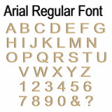 Arial Regular Font Alphabet Letter & Number 2cm - 40cm - LaserworksUK