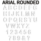 Ariel Rounded MT 15cm Acrylic Letters & Numbers - 40 Different Colours