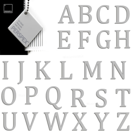Acrylic 3cm High Letters & Numbers - 40 Colours - Multi Buy Discounts - Laserworksuk