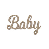 Baby Boy Script Words - MDF Wooden Words - LaserworksUK