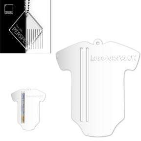Acrylic Baby Vest - Bodysuit Money Holder Blanks (Pack of 5) - Laserworksuk