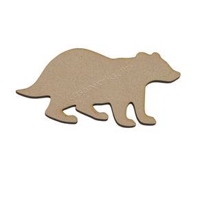 Wooden Badger MDF Craft Shapes - LaserworksUK