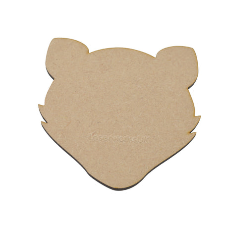 Badgers Head Craft Shapes - Wooden Animal Shape - LaserworksUK