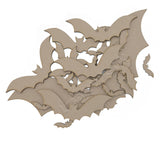 22 x Halloween Bats, Laser Cut MDF Shapes Embellishment,Spooky,Crafts,Scary - LaserworksUK