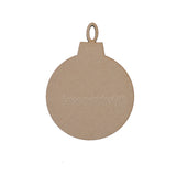 10 x Wooden MDF Round Baubles Christmas Tree Hanging Blank Balls Decorations - LaserworksUK