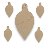 Wooden Christmas Bauble Shapes - Hanging Blank Xmas Decorations