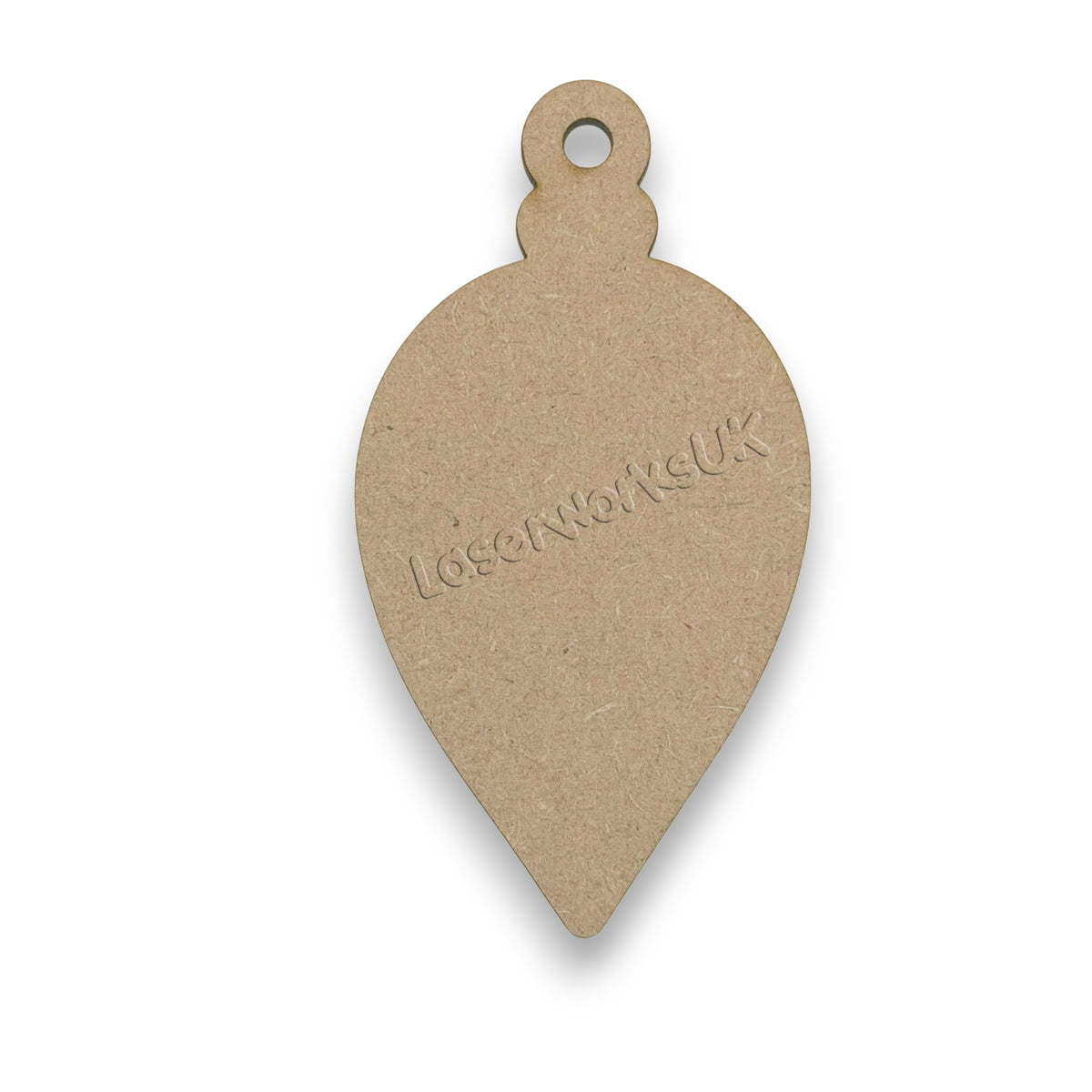 Wooden Christmas Bauble Shapes - Hanging Blank Xmas Decorations