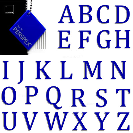Acrylic 3cm High Letters & Numbers - 40 Colours - Multi Buy Discounts - Laserworksuk