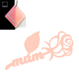 Acrylic Mothers Day Rose - Laserworksuk