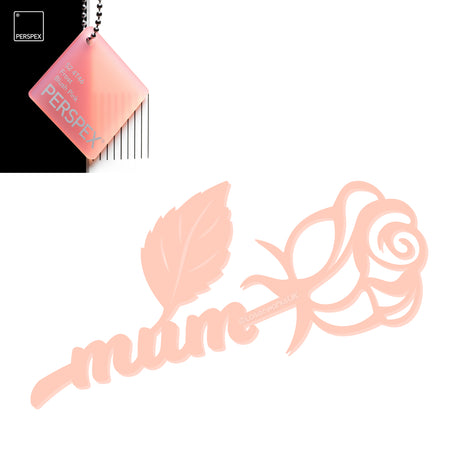 Acrylic Mothers Day Rose - Laserworksuk