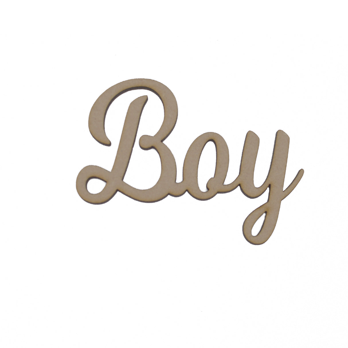 Baby Boy Script Words - MDF Wooden Words - LaserworksUK