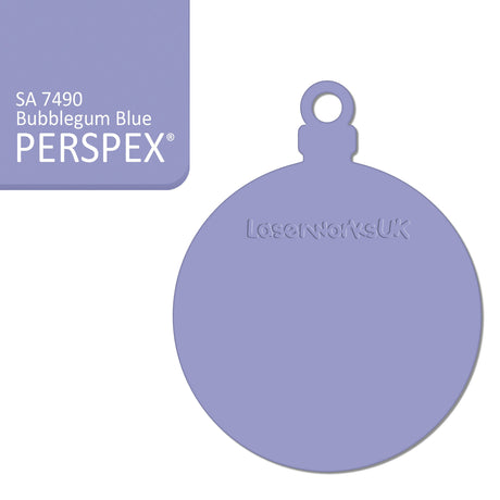 Acrylic Christmas Bauble Blanks (8cm Pack of 6) - Laserworksuk