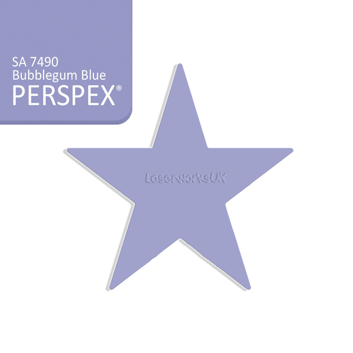 Star Shaped Acrylic Blanks - 25cm