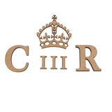EIIR CIIR Letters and Crown - Wedding Post Box Sign - Laserworksuk