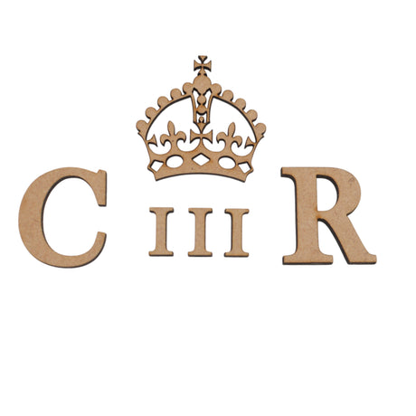 EIIR CIIR Letters and Crown - Wedding Post Box Sign - Laserworksuk