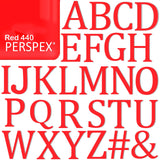 Acrylic 7.5cm High Letters & Numbers - 25 Colours - Multi Buy Discounts - Laserworksuk