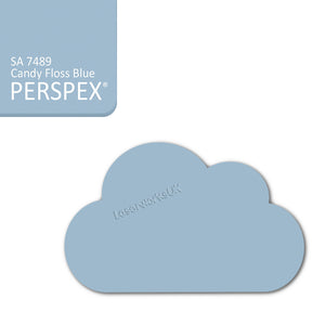Cast Acrylic Cloud Shapes - Nursery Blanks (20cm Pack of 2) - Laserworksuk
