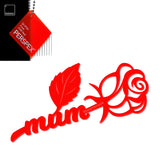 Acrylic Mothers Day Rose - Laserworksuk