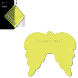 Acrylic Christmas Angel Wings Blanks (10cm Pack of 5) - Laserworksuk