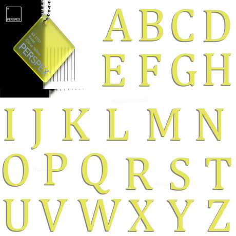 Acrylic 3cm High Letters & Numbers - 40 Colours - Multi Buy Discounts - Laserworksuk
