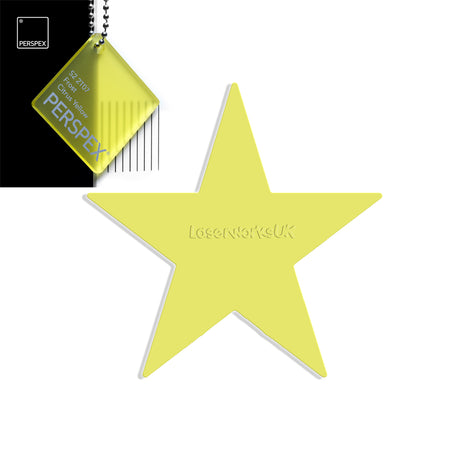 Star Shaped Acrylic Blanks - 25cm - Laserworksuk