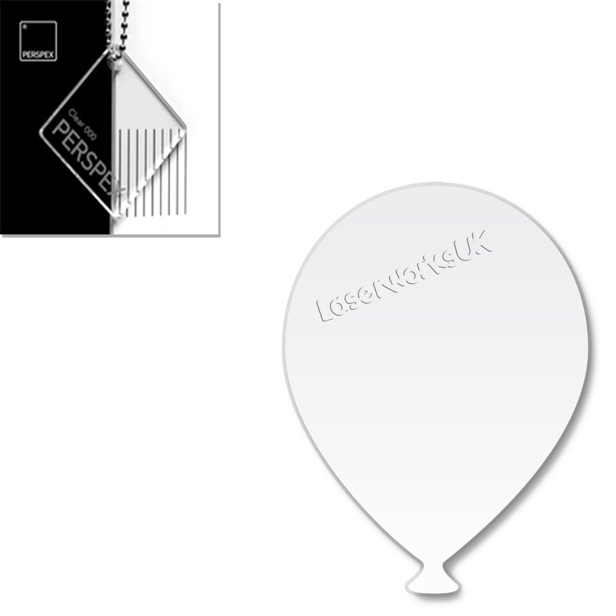 Acrylic Balloons - Party Balloon Blanks (3cm Pack of 18) - Laserworksuk