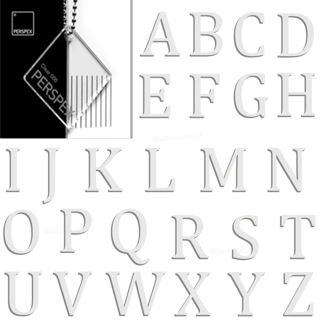 Acrylic 7.5cm High Letters & Numbers - 40+ Colours - Multi Buy Discounts - Laserworksuk