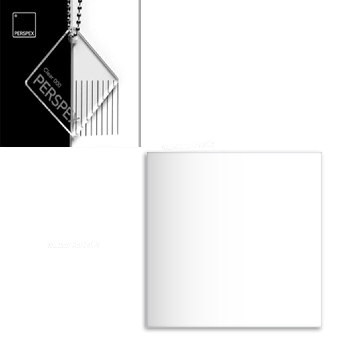 Acrylic Square Blanks - (15cm Pack of 3)