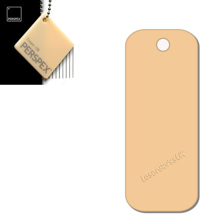 Acrylic Rectangle Keyring Blank Fobs (8cm Pack of 10) - Laserworksuk