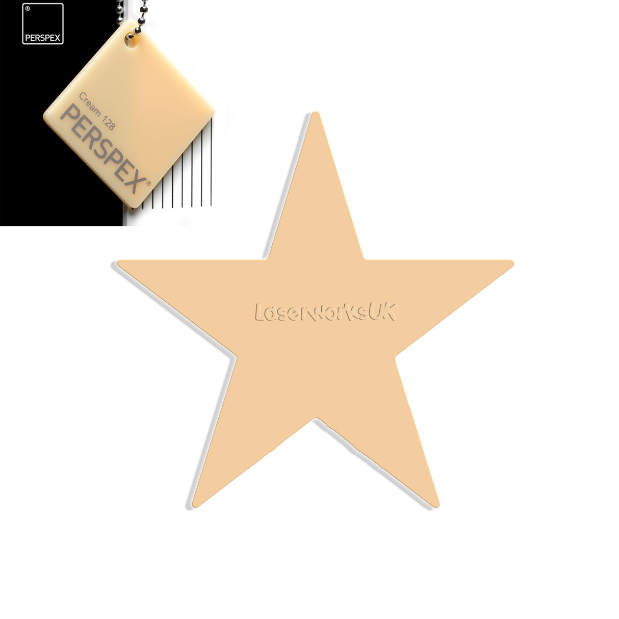 Star Shaped Acrylic Blanks - 25cm